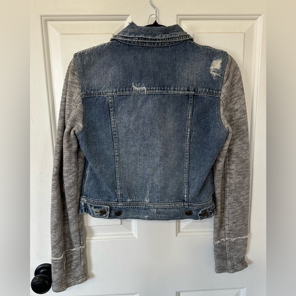 Free People Denim/Knit Jacket. Size XS. - Picture 3 of 5